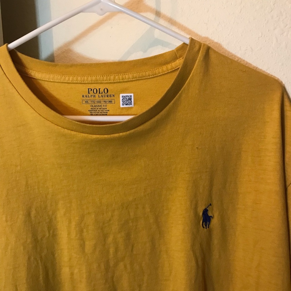 Polo by Ralph Lauren Men's Yellow T-Shirt